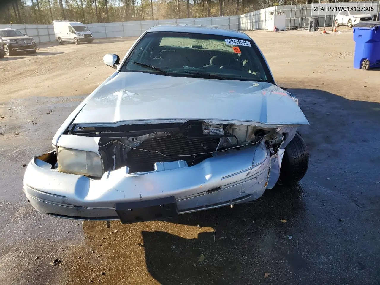 2001 Ford Crown Victoria Police Interceptor VIN: 2FAFP71W01X137305 Lot: 88429395