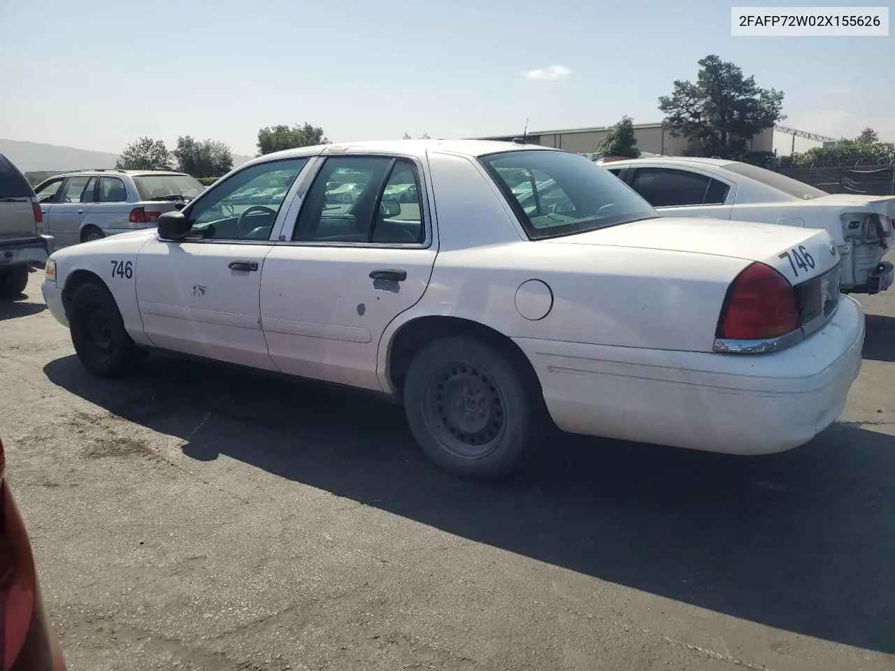 2002 Ford Crown Victoria S VIN: 2FAFP72W02X155626 Lot: 59521945