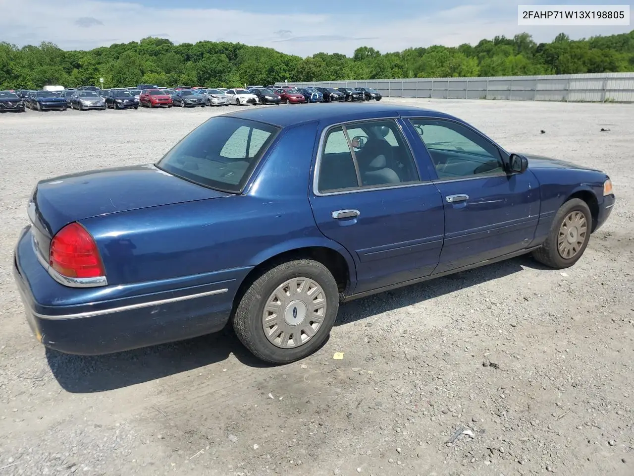 2003 Ford Crown Victoria Police Interceptor VIN: 2FAHP71W13X198805 Lot: 55603285