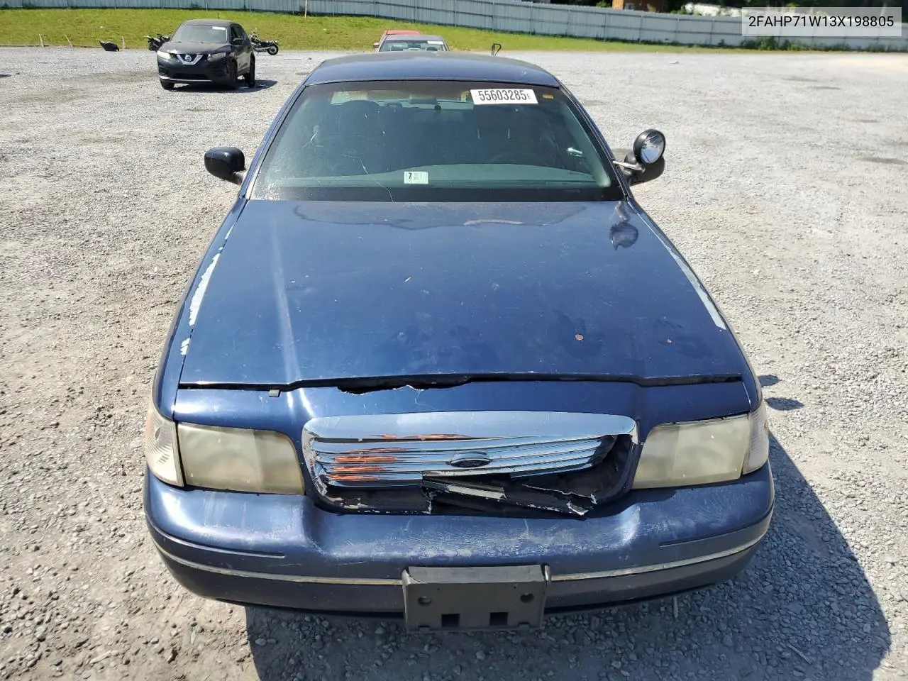 2003 Ford Crown Victoria Police Interceptor VIN: 2FAHP71W13X198805 Lot: 55603285