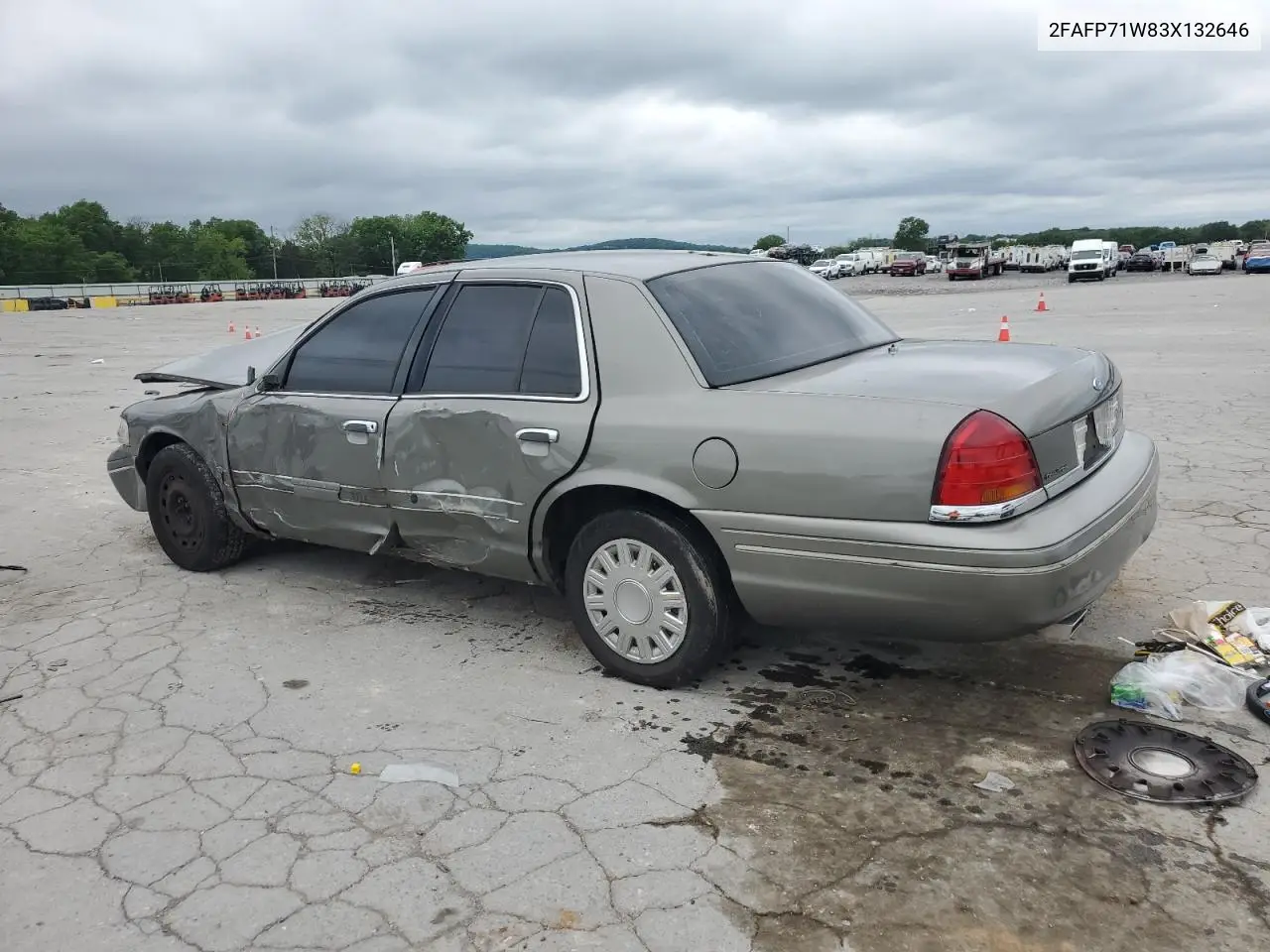 2003 Ford Crown Victoria Police Interceptor VIN: 2FAFP71W83X132646 Lot: 55864205