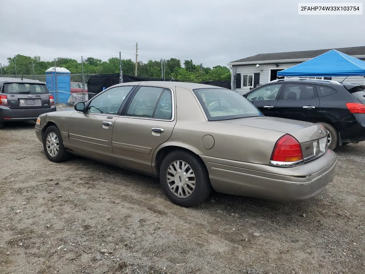 2003 Ford Crown Victoria Lx VIN: 2FAHP74W33X103754 Lot: 55881315