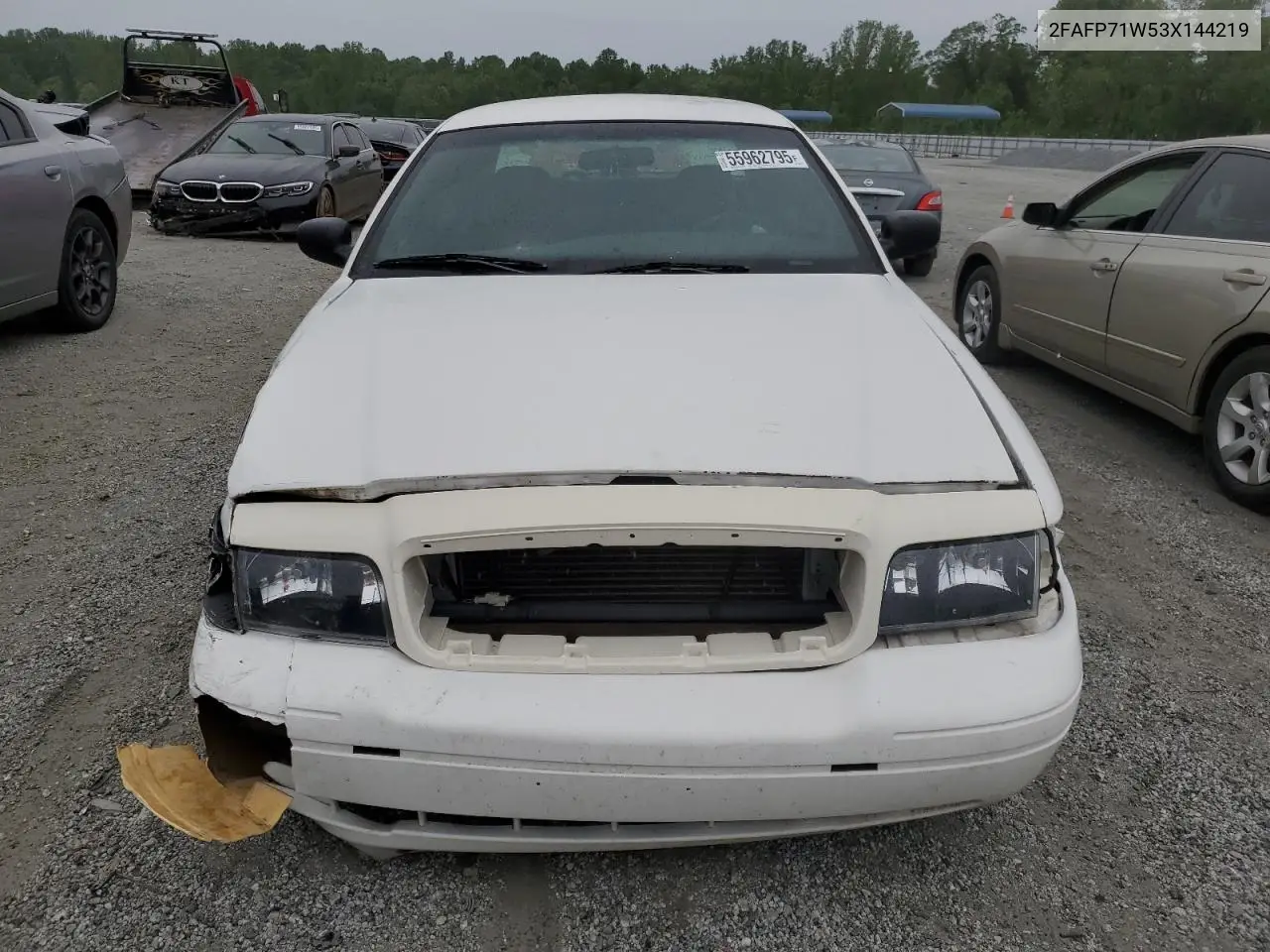 2003 Ford Crown Victoria Police Interceptor VIN: 2FAFP71W53X144219 Lot: 55962795