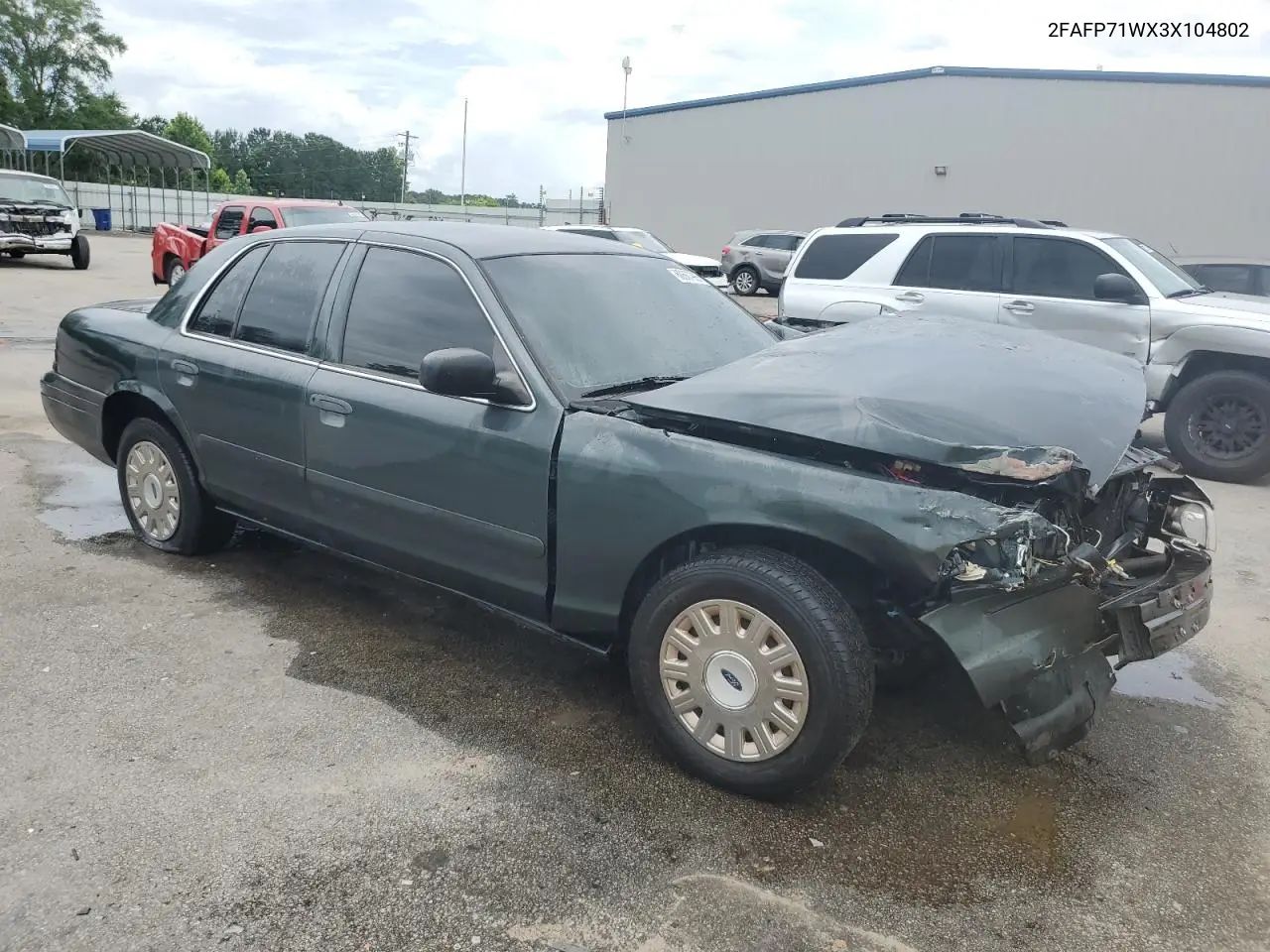 2003 Ford Crown Victoria Police Interceptor VIN: 2FAFP71WX3X104802 Lot: 60667985