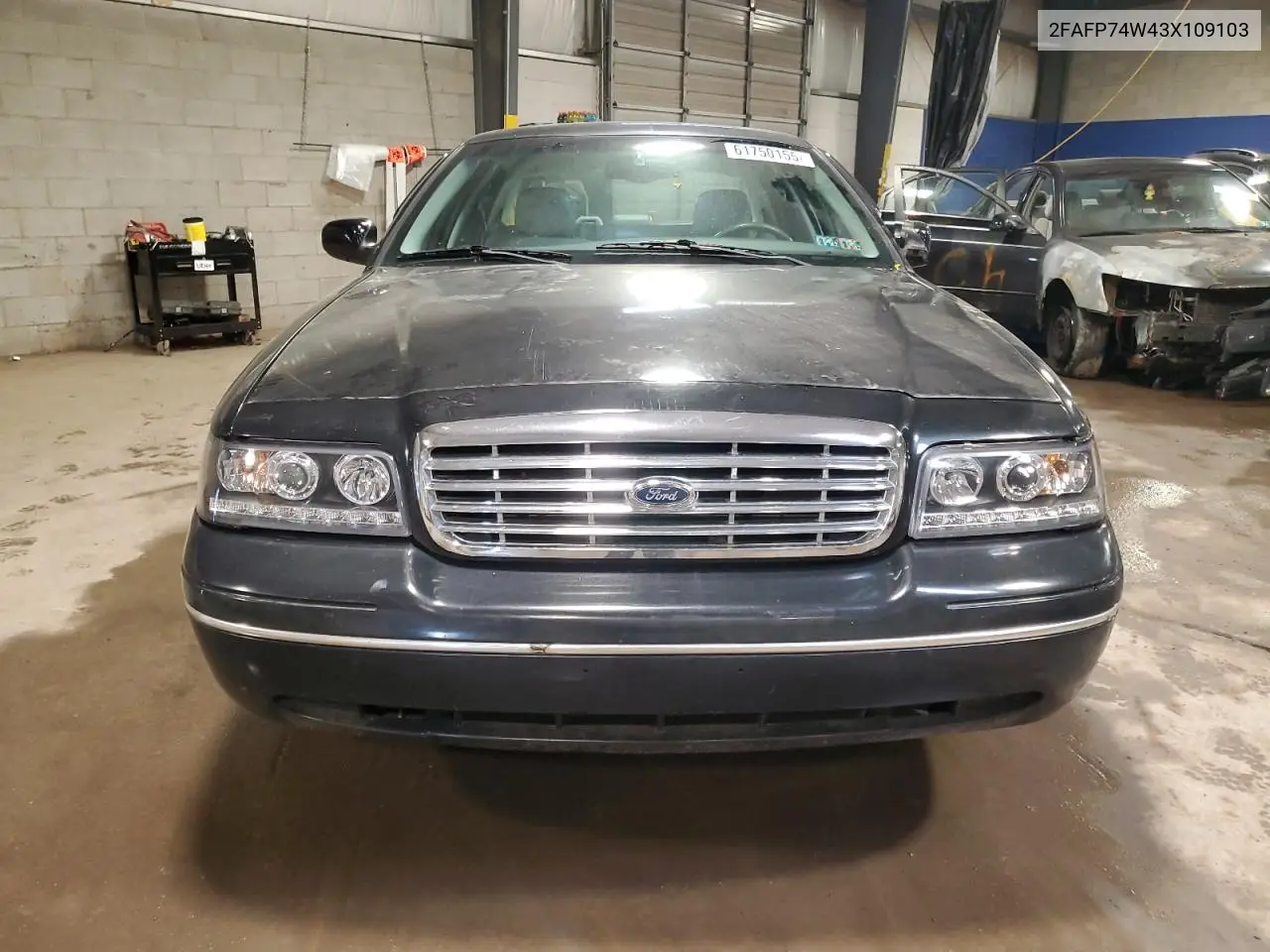 2003 Ford Crown Victoria Lx VIN: 2FAFP74W43X109103 Lot: 61750155