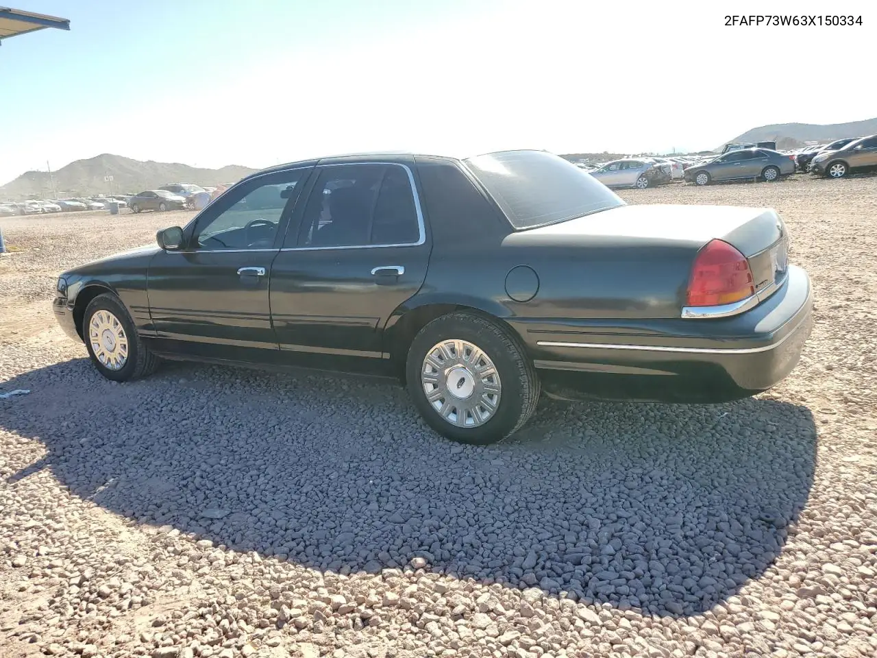 2003 Ford Crown Victoria VIN: 2FAFP73W63X150334 Lot: 62402895