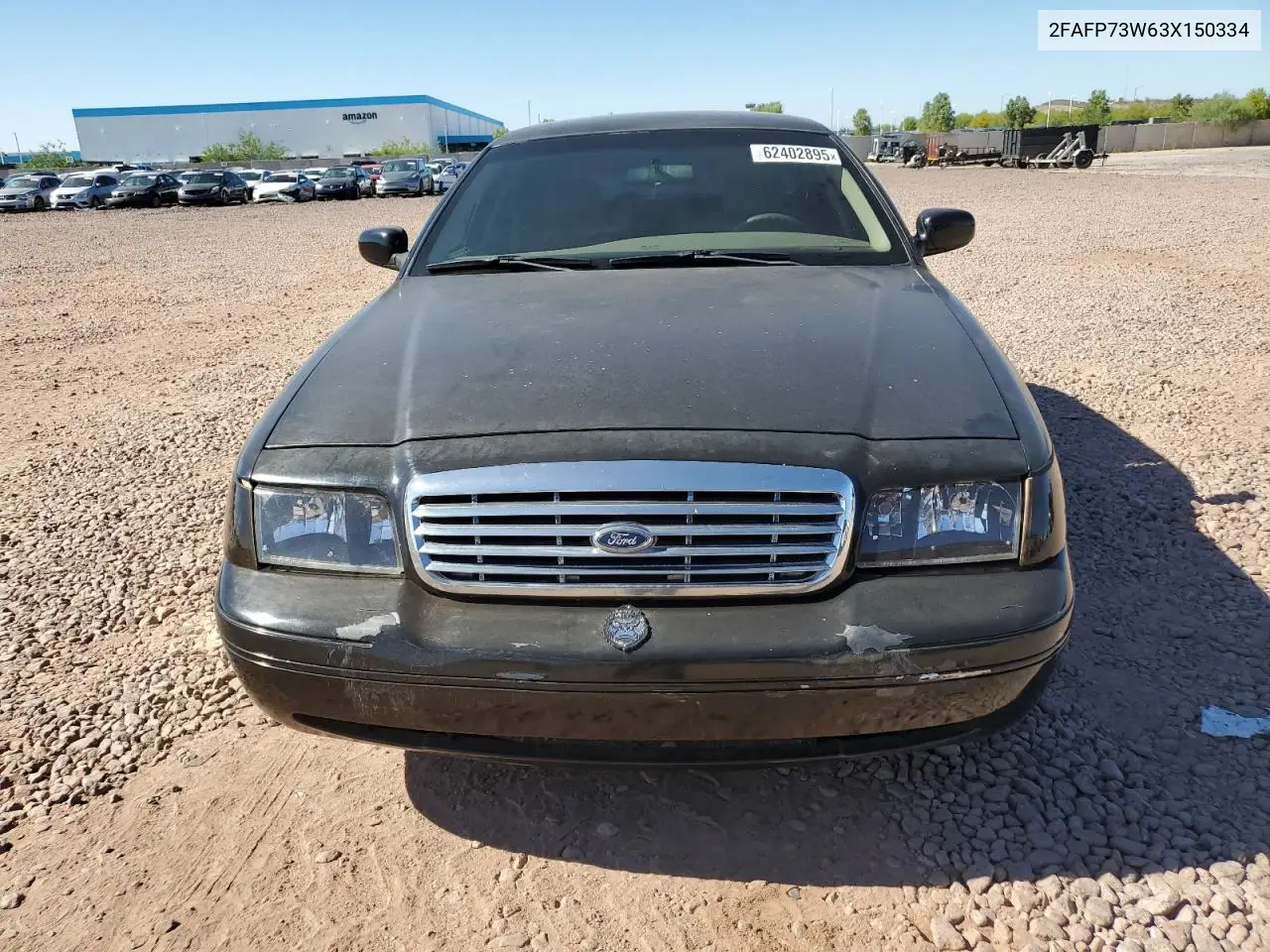 2003 Ford Crown Victoria VIN: 2FAFP73W63X150334 Lot: 62402895