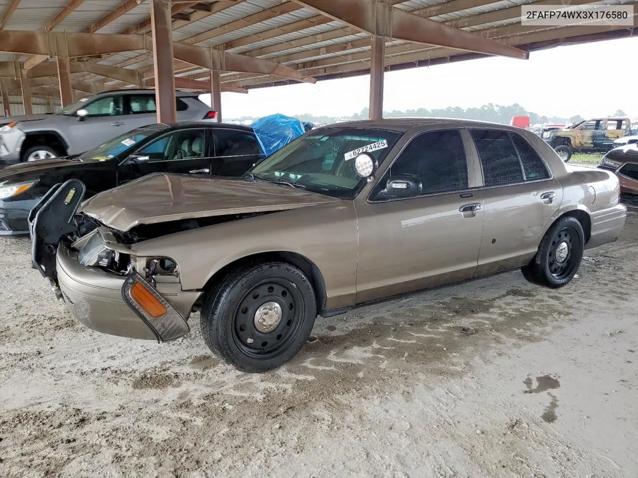 2003 Ford Crown Victoria Lx VIN: 2FAFP74WX3X176580 Lot: 62724425