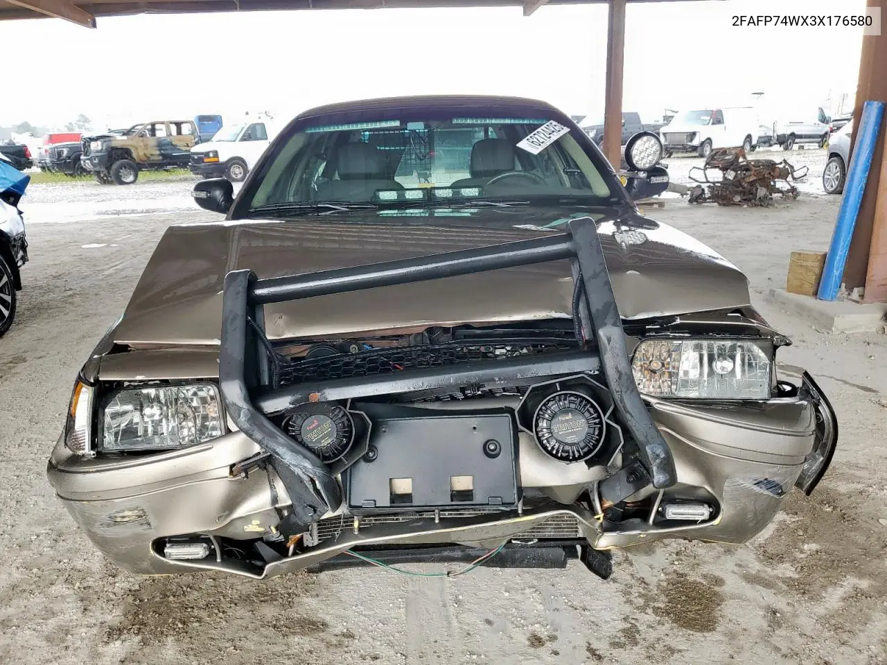 2003 Ford Crown Victoria Lx VIN: 2FAFP74WX3X176580 Lot: 62724425