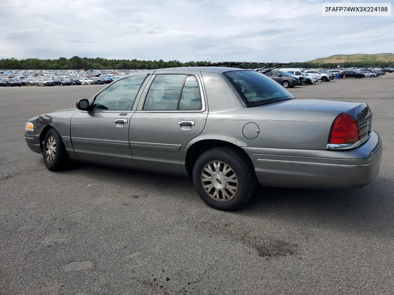 2003 Ford Crown Victoria Lx VIN: 2FAFP74WX3X224188 Lot: 62751295