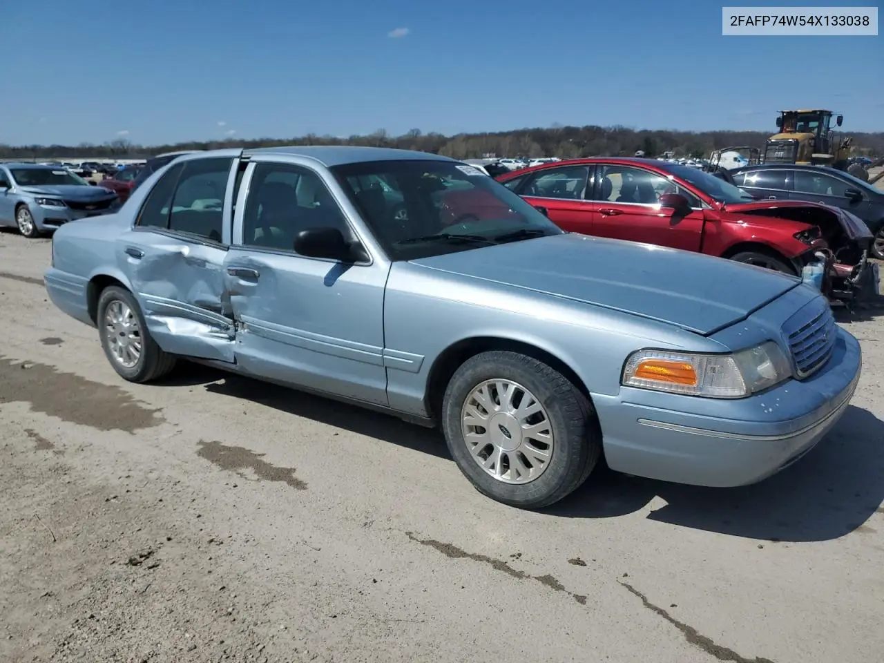 2004 Ford Crown Victoria Lx VIN: 2FAFP74W54X133038 Lot: 50412955