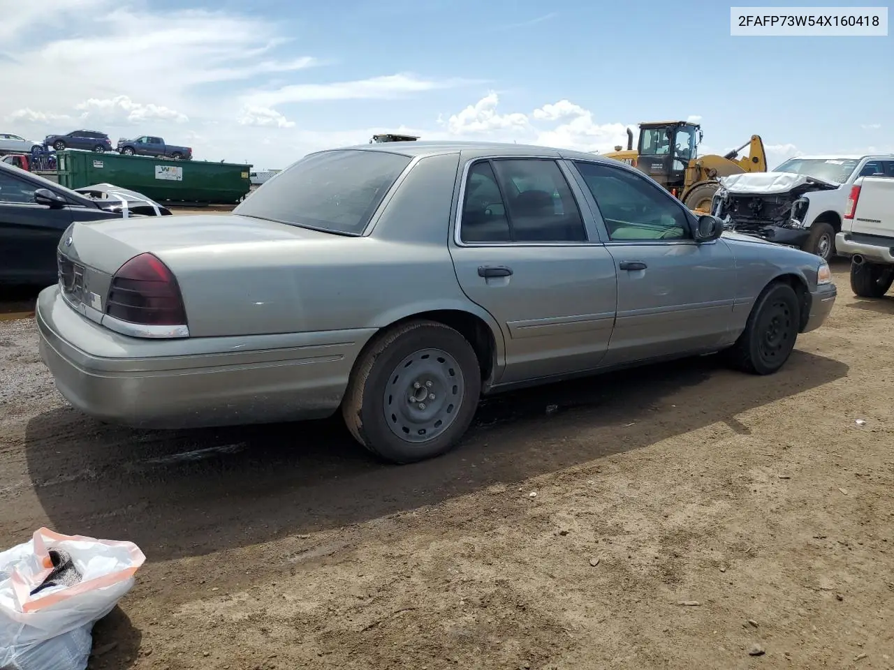 2004 Ford Crown Victoria VIN: 2FAFP73W54X160418 Lot: 56434295