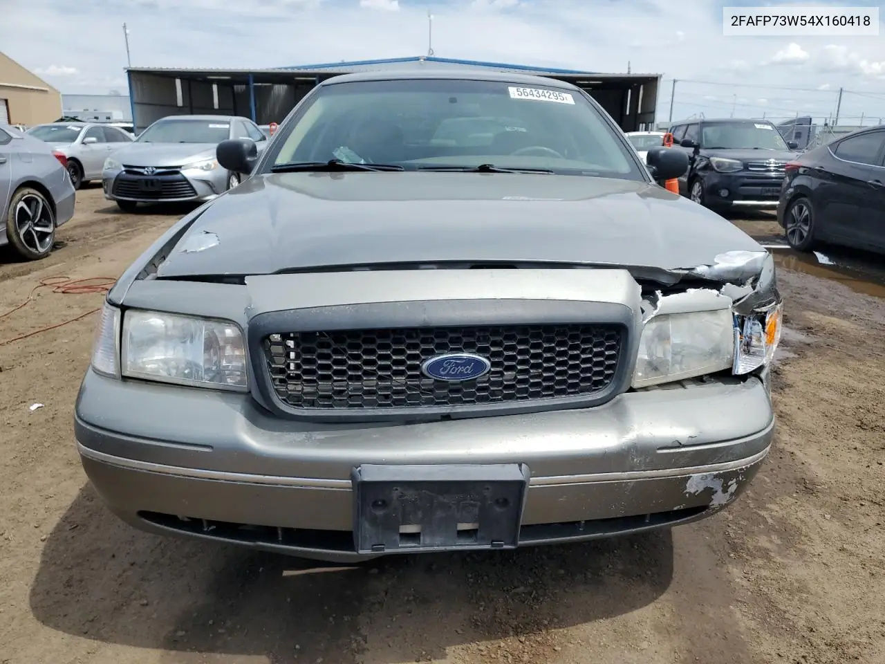 2004 Ford Crown Victoria VIN: 2FAFP73W54X160418 Lot: 56434295