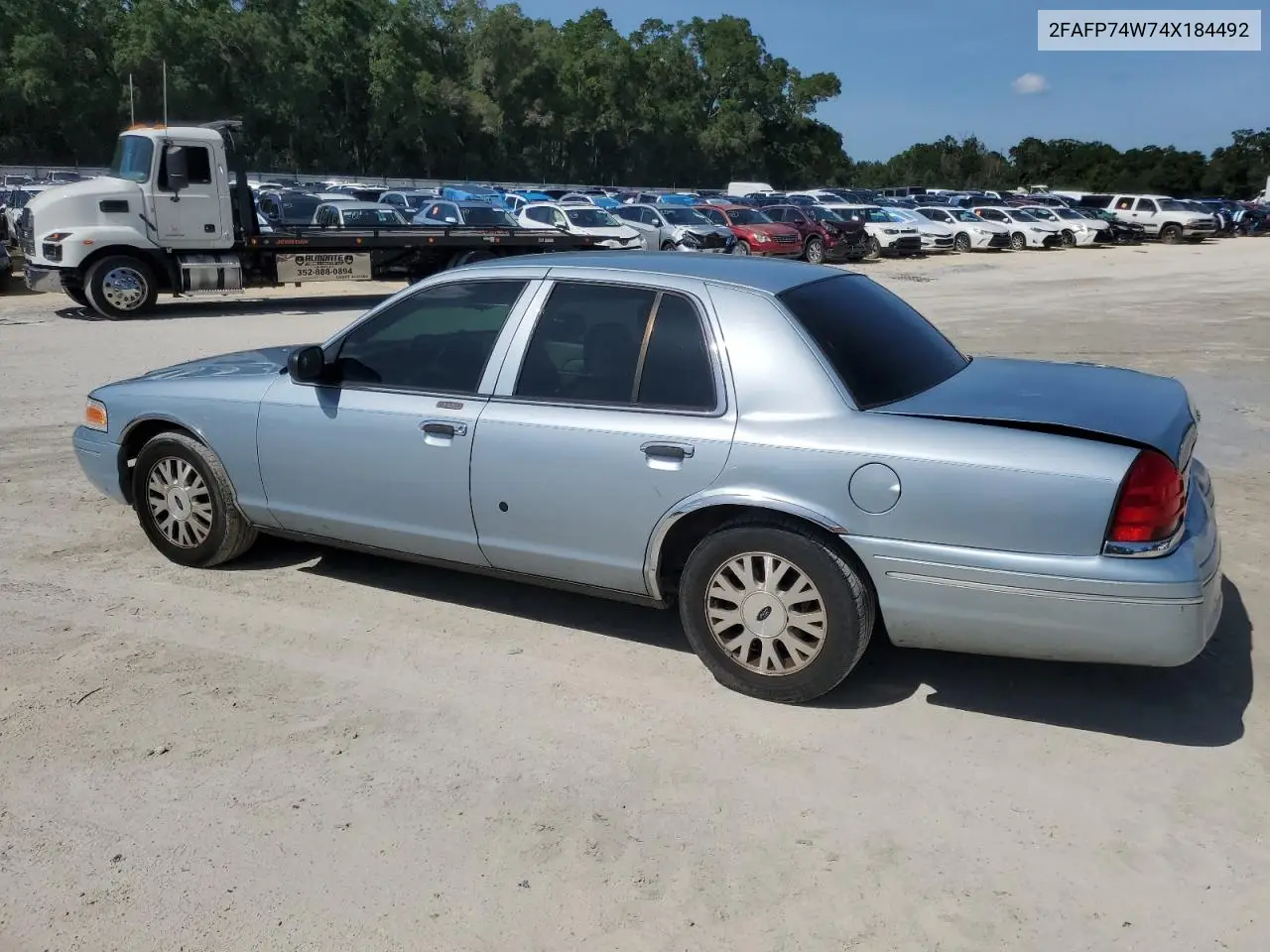 2004 Ford Crown Victoria Lx VIN: 2FAFP74W74X184492 Lot: 60436315