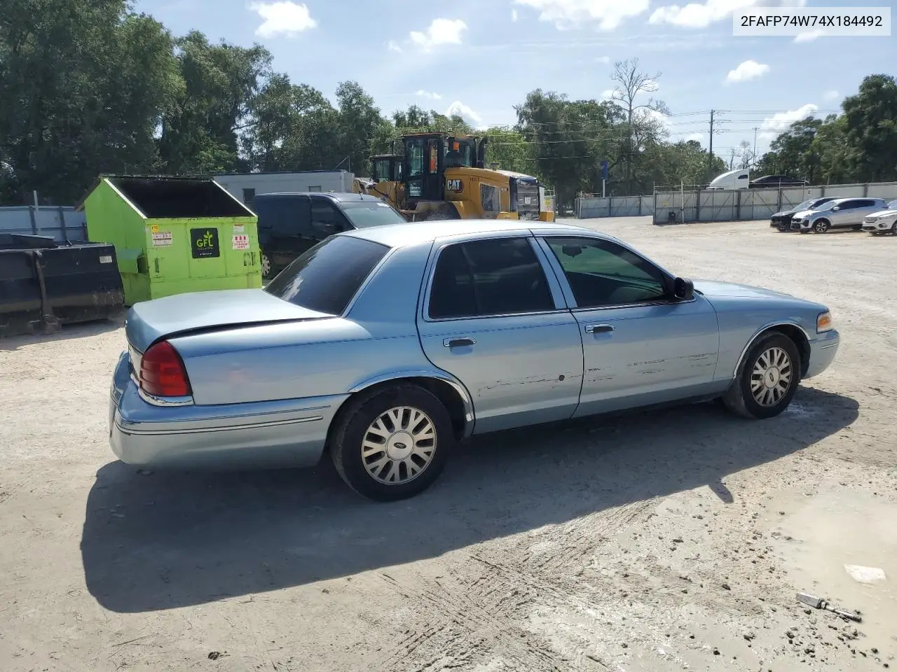 2004 Ford Crown Victoria Lx VIN: 2FAFP74W74X184492 Lot: 60436315