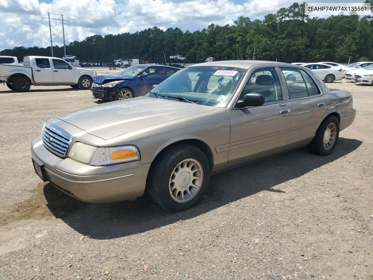 2004 Ford Crown Victoria Lx VIN: 2FAHP74W74X135561 Lot: 62306905