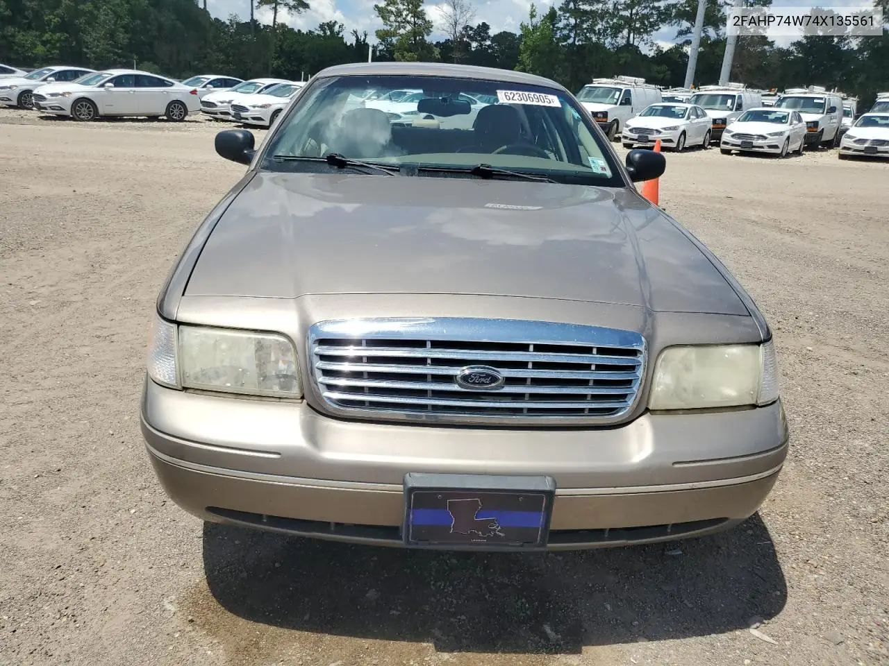 2004 Ford Crown Victoria Lx VIN: 2FAHP74W74X135561 Lot: 62306905