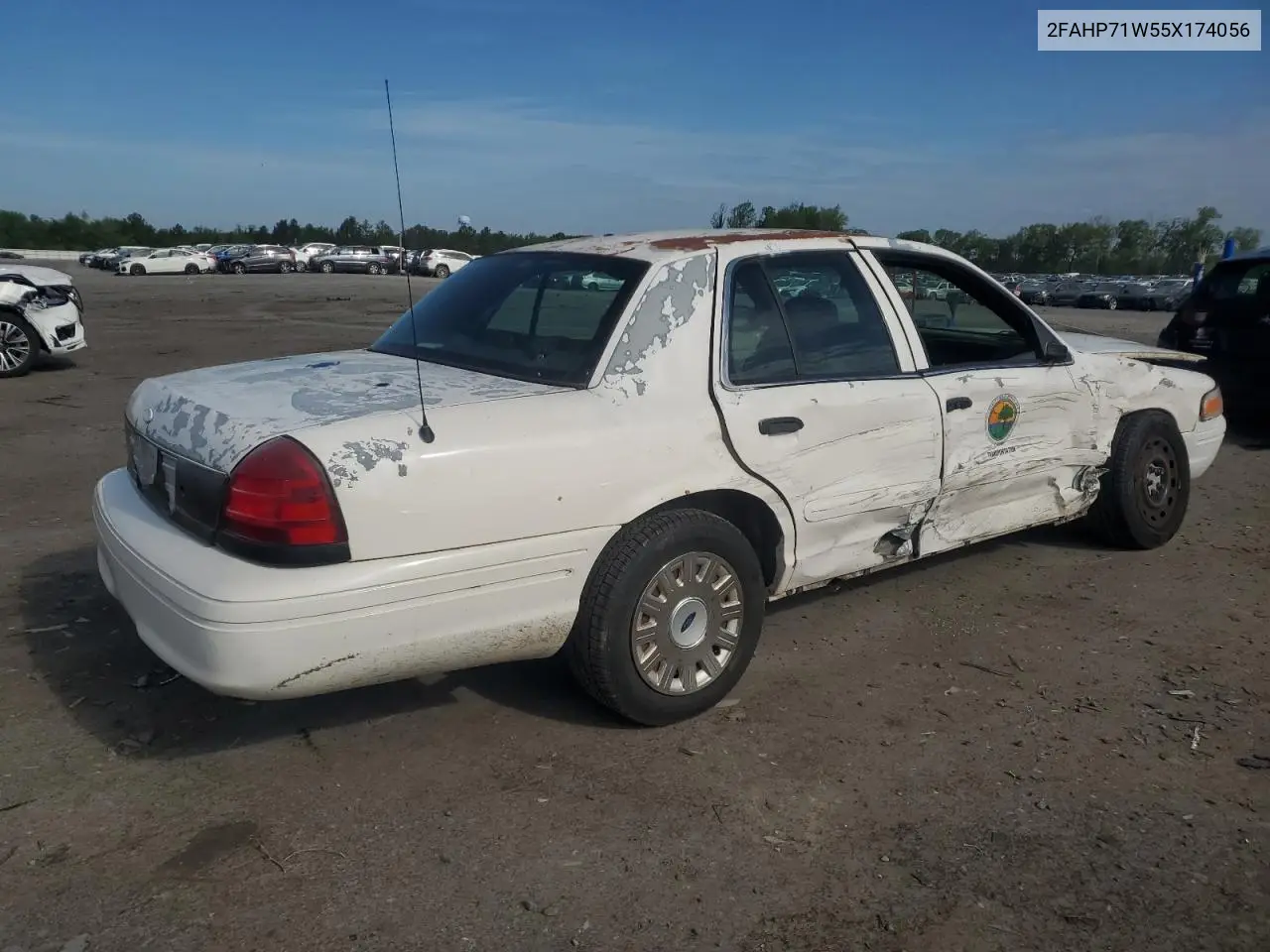 2005 Ford Crown Victoria Police Interceptor VIN: 2FAHP71W55X174056 Lot: 55501955