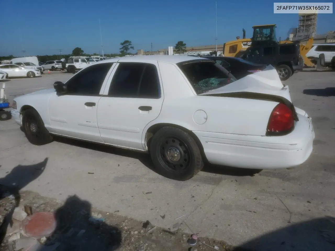 2005 Ford Crown Victoria Police Interceptor VIN: 2FAFP71W35X165072 Lot: 56547865