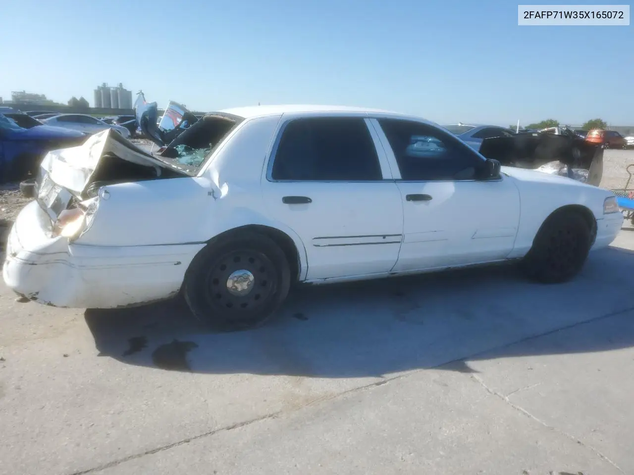 2005 Ford Crown Victoria Police Interceptor VIN: 2FAFP71W35X165072 Lot: 56547865