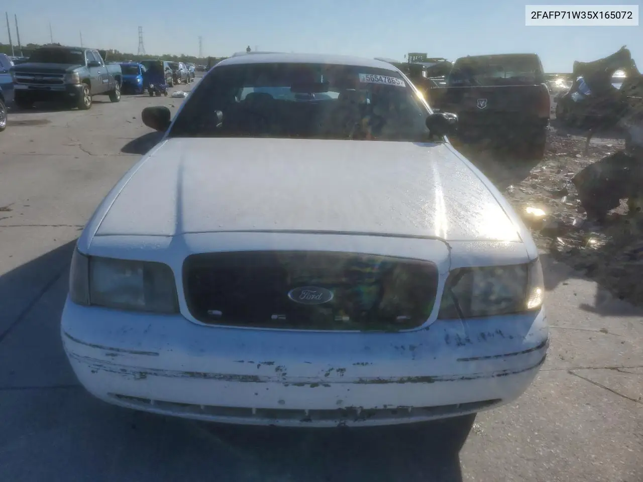 2005 Ford Crown Victoria Police Interceptor VIN: 2FAFP71W35X165072 Lot: 56547865