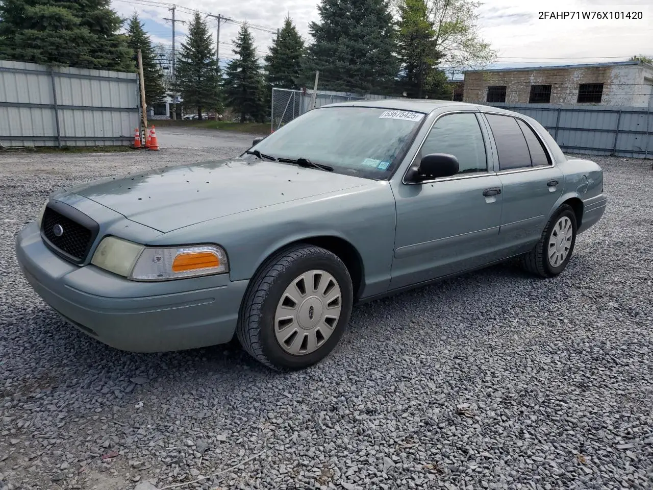 2006 Ford Crown Victoria Police Interceptor VIN: 2FAHP71W76X101420 Lot: 53675425