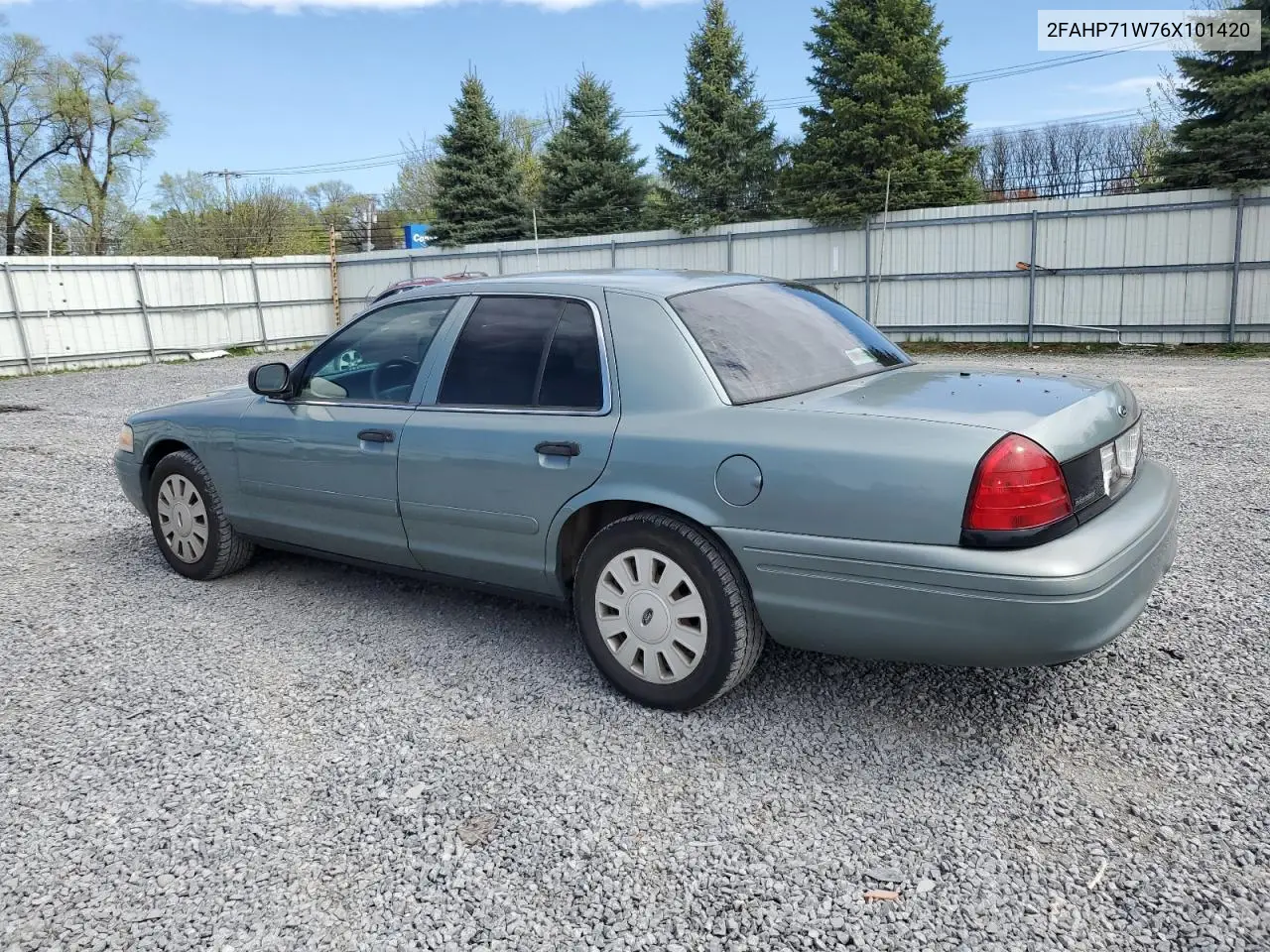 2006 Ford Crown Victoria Police Interceptor VIN: 2FAHP71W76X101420 Lot: 53675425