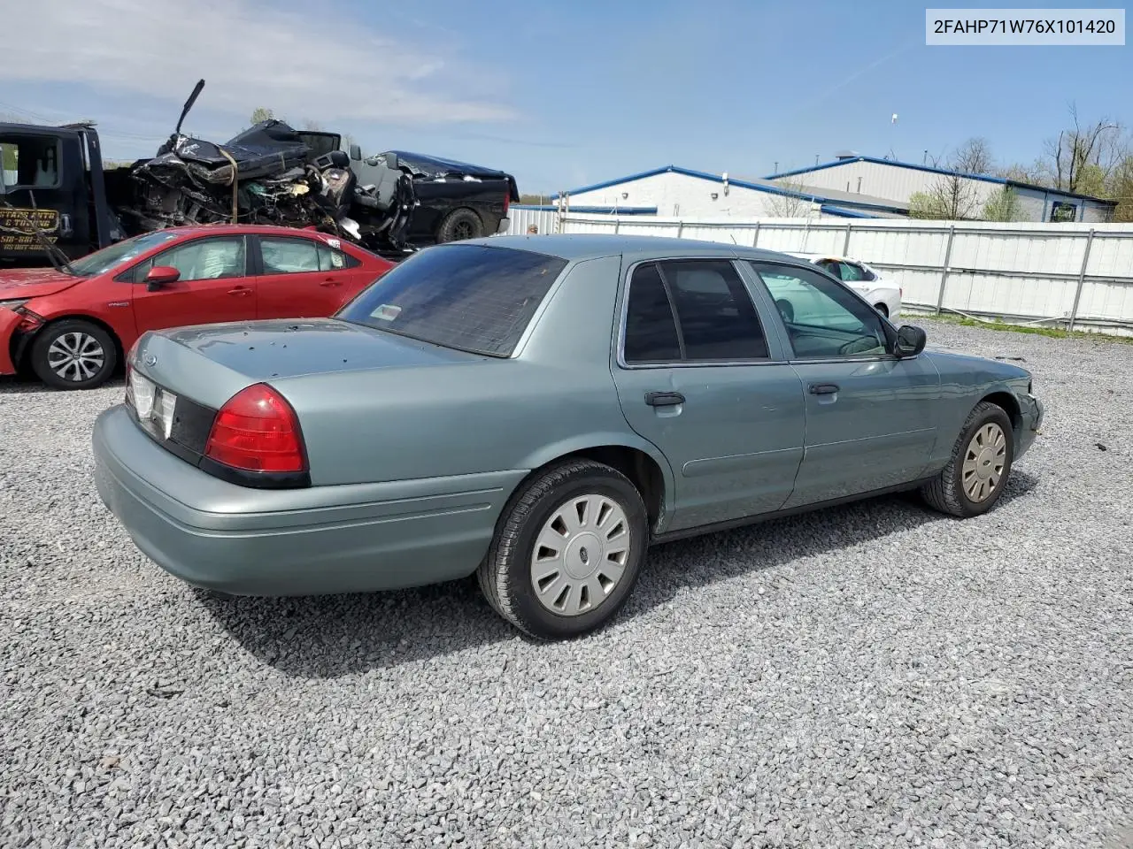 2006 Ford Crown Victoria Police Interceptor VIN: 2FAHP71W76X101420 Lot: 53675425