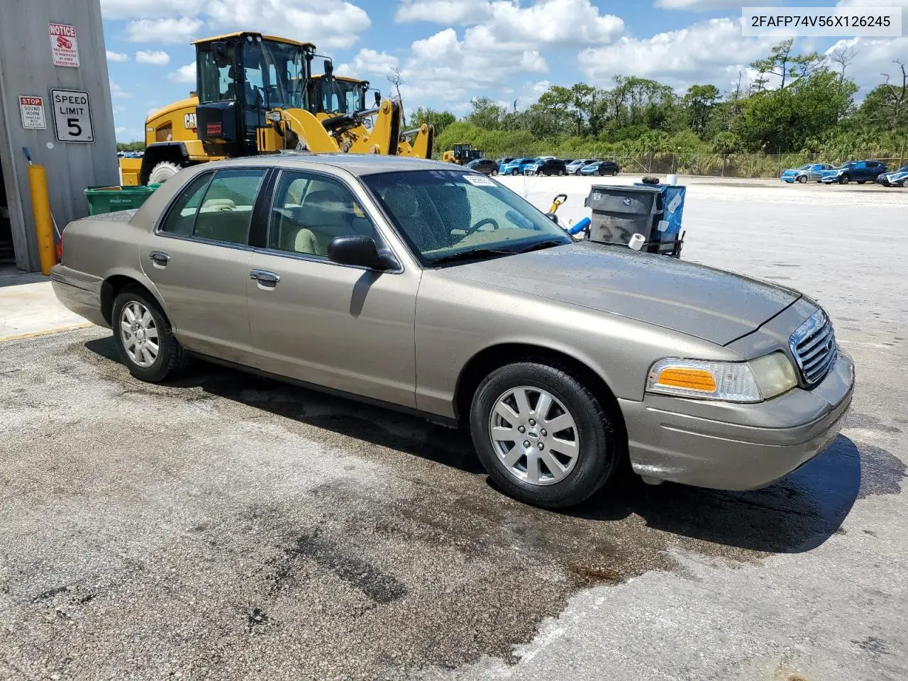 2006 Ford Crown Victoria Lx VIN: 2FAFP74V56X126245 Lot: 56598055