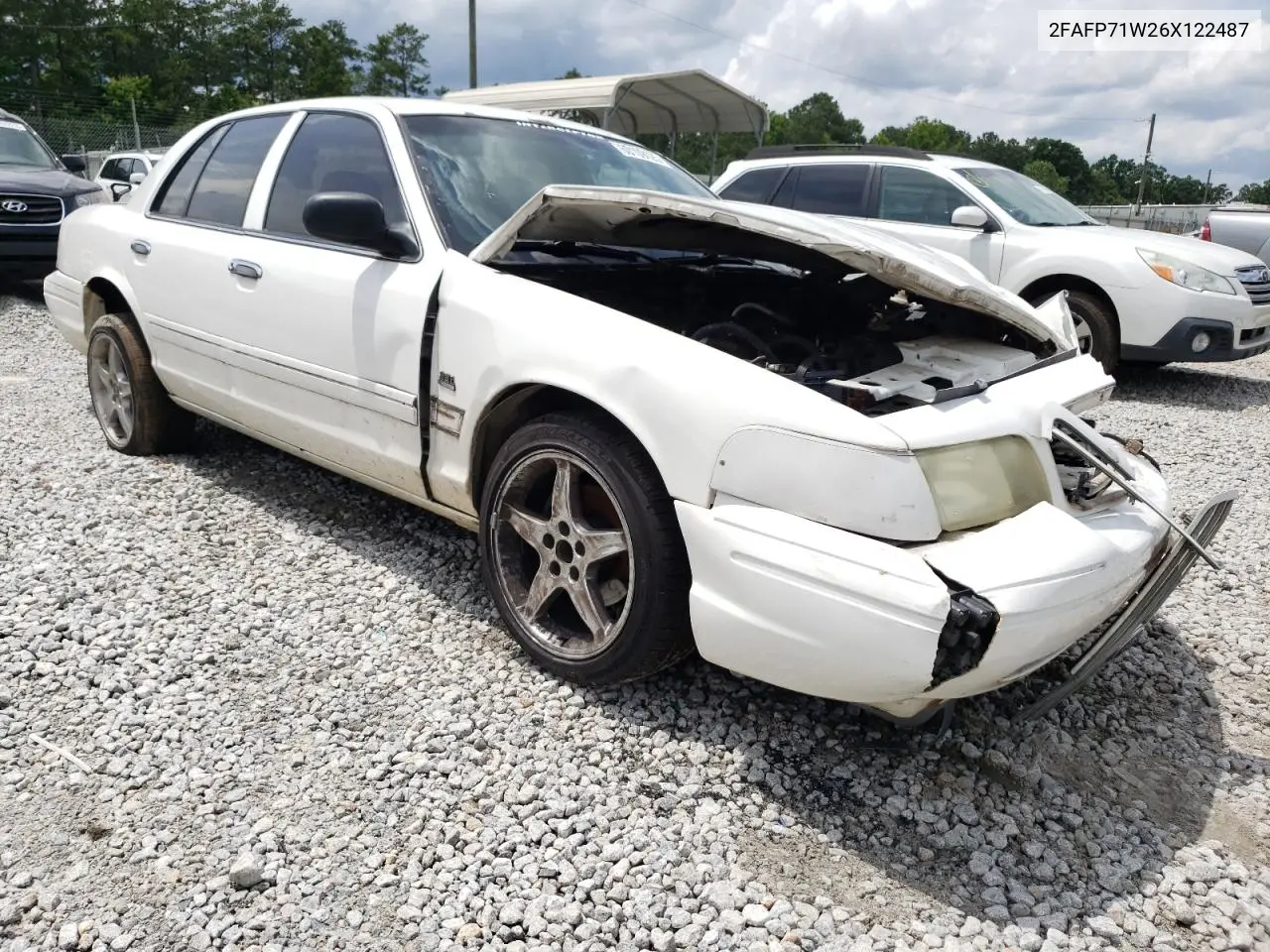 2006 Ford Crown Victoria Police Interceptor VIN: 2FAFP71W26X122487 Lot: 60109125