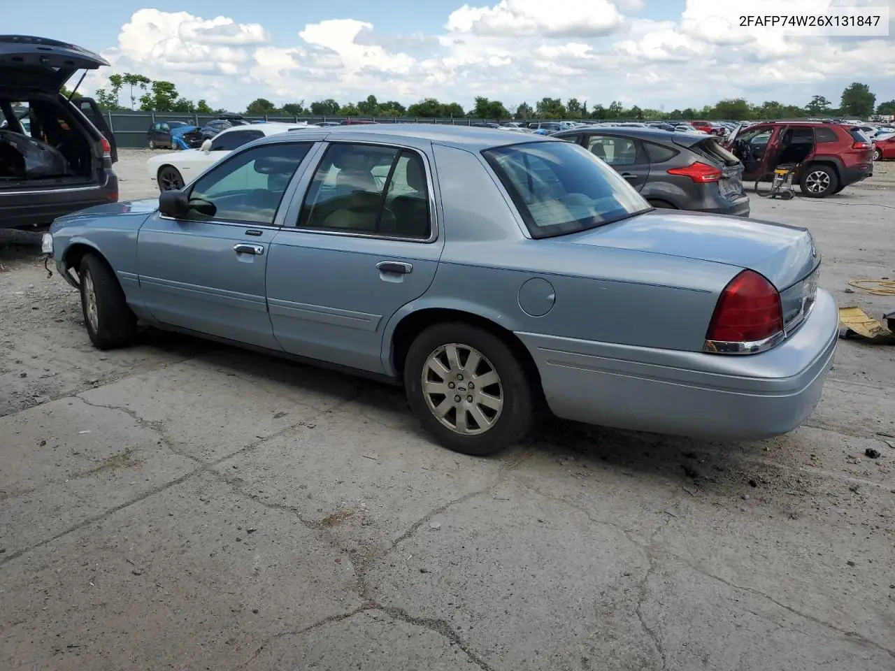 2006 Ford Crown Victoria Lx VIN: 2FAFP74W26X131847 Lot: 61152685