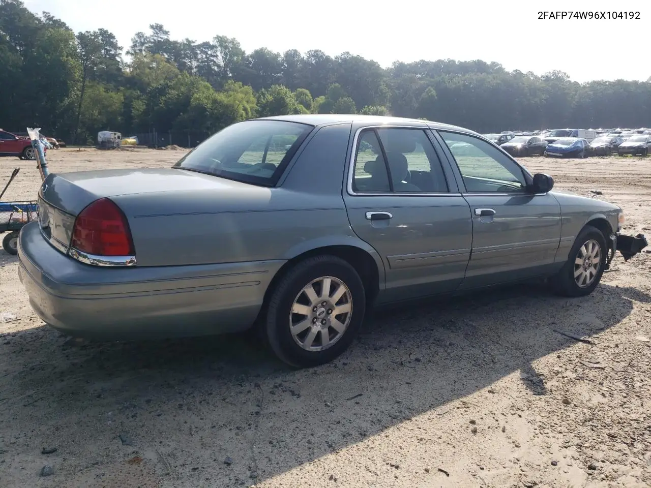 2006 Ford Crown Victoria Lx VIN: 2FAFP74W96X104192 Lot: 61521035