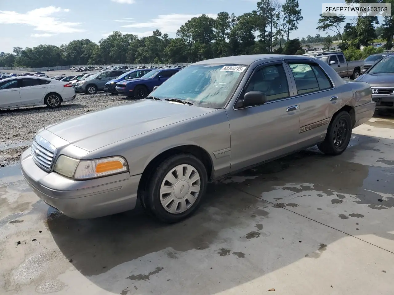2006 Ford Crown Victoria Police Interceptor VIN: 2FAFP71W96X163568 Lot: 62368215