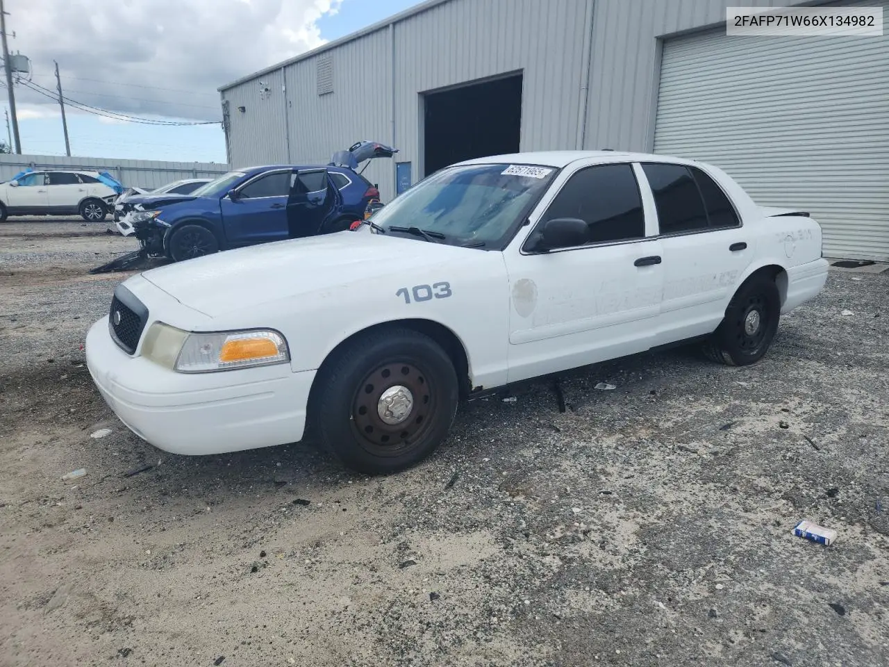2006 Ford Crown Victoria Police Interceptor VIN: 2FAFP71W66X134982 Lot: 62571965