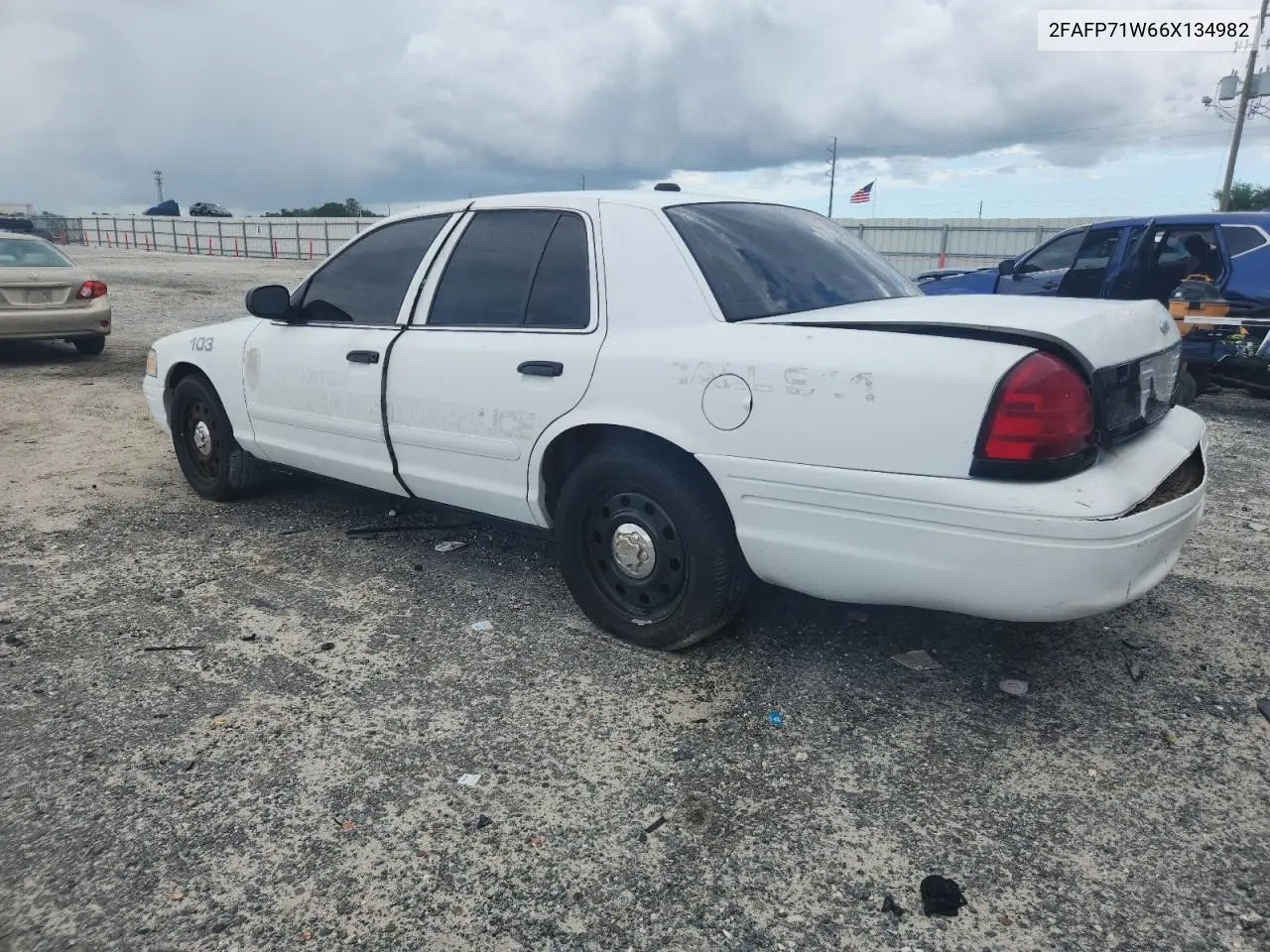 2006 Ford Crown Victoria Police Interceptor VIN: 2FAFP71W66X134982 Lot: 62571965