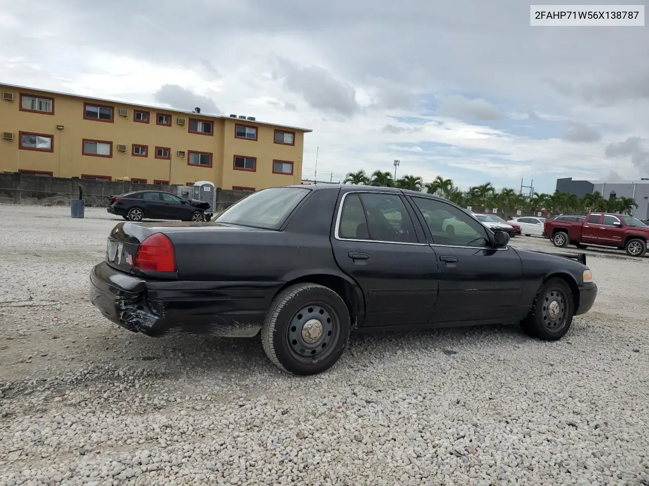2006 Ford Crown Victoria Police Interceptor VIN: 2FAHP71W56X138787 Lot: 62746335