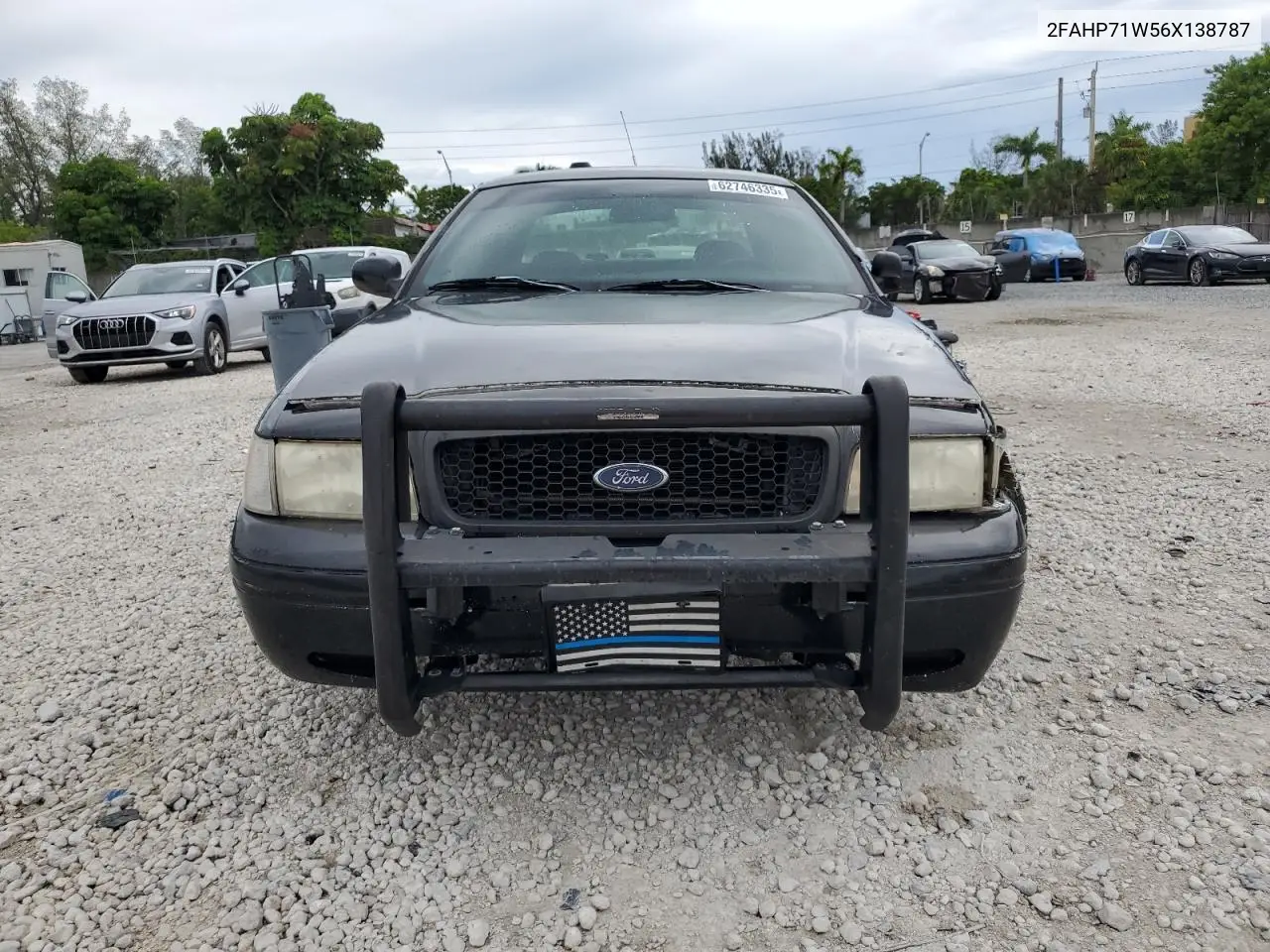 2006 Ford Crown Victoria Police Interceptor VIN: 2FAHP71W56X138787 Lot: 62746335