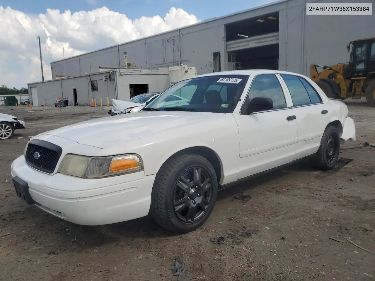 2006 Ford Crown Victoria Police Interceptor VIN: 2FAHP71W36X153384 Lot: 63189735