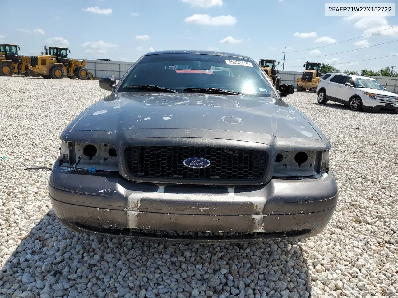 2007 Ford Crown Victoria Police Interceptor VIN: 2FAFP71W27X152722 Lot: 56252475