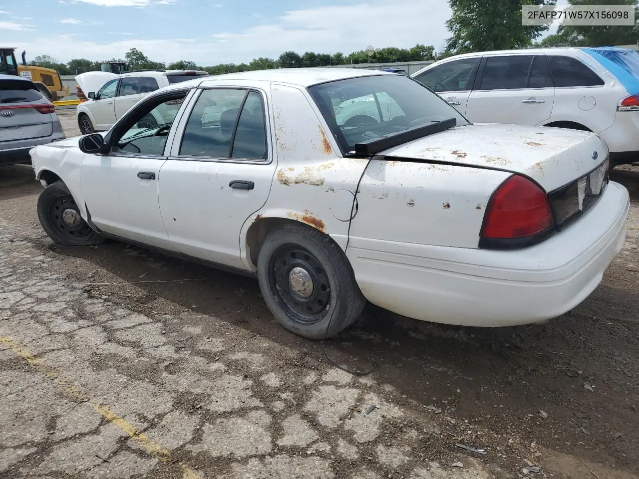 2007 Ford Crown Victoria Police Interceptor VIN: 2FAFP71W57X156098 Lot: 62784325