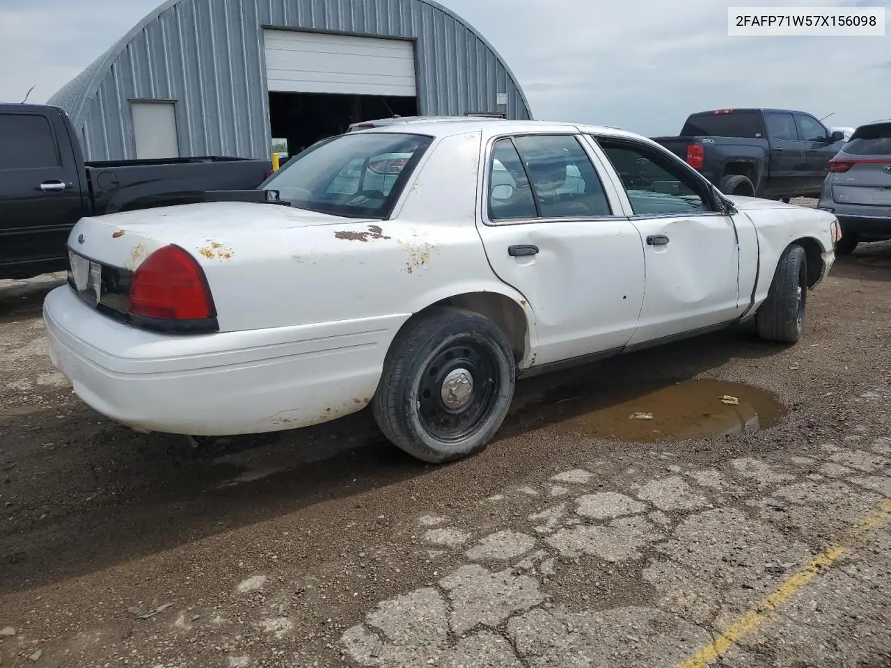 2007 Ford Crown Victoria Police Interceptor VIN: 2FAFP71W57X156098 Lot: 62784325