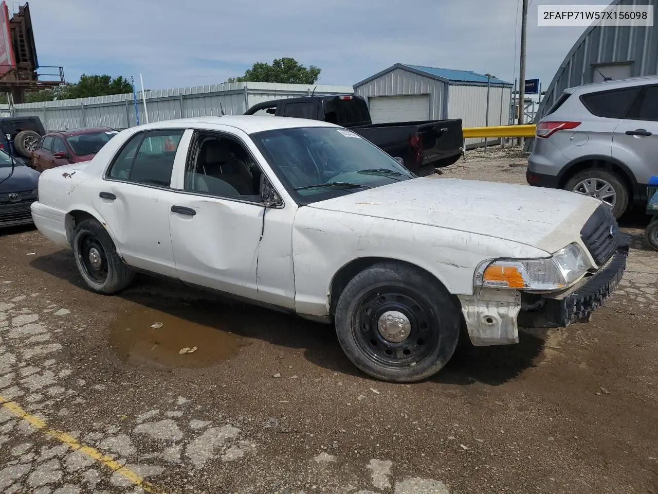 2007 Ford Crown Victoria Police Interceptor VIN: 2FAFP71W57X156098 Lot: 62784325