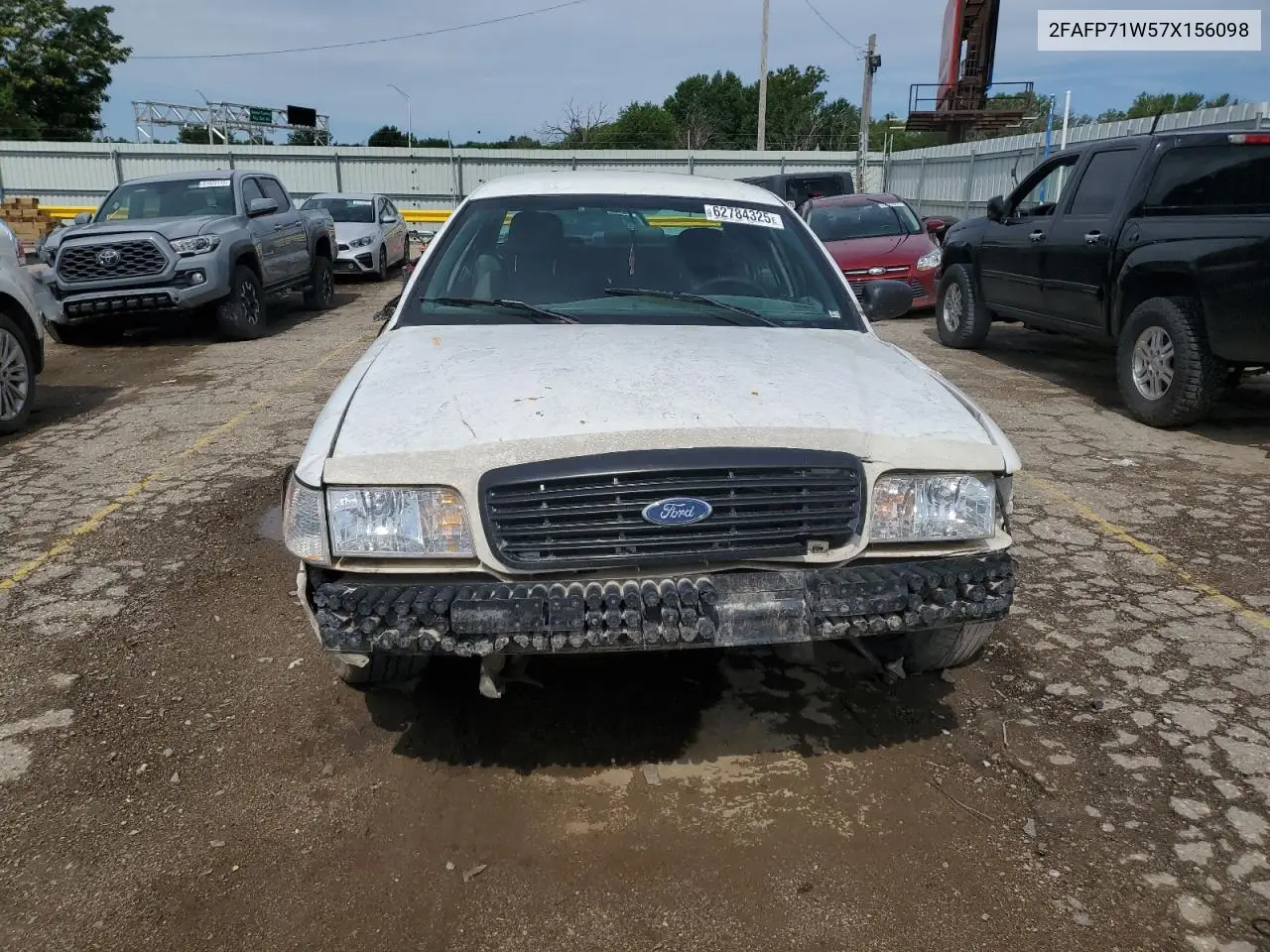 2007 Ford Crown Victoria Police Interceptor VIN: 2FAFP71W57X156098 Lot: 62784325