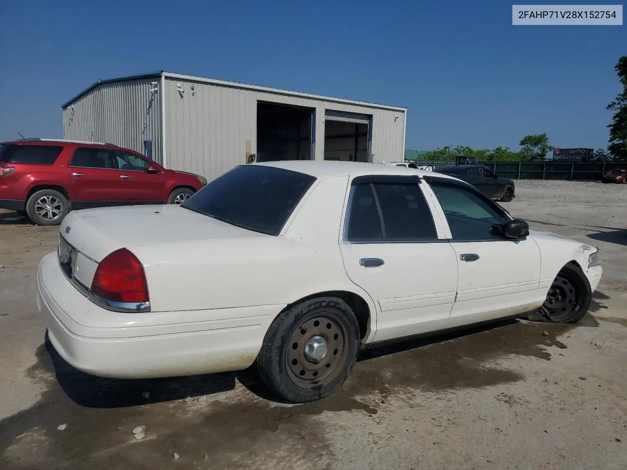 2008 Ford Crown Victoria Police Interceptor VIN: 2FAHP71V28X152754 Lot: 54865595