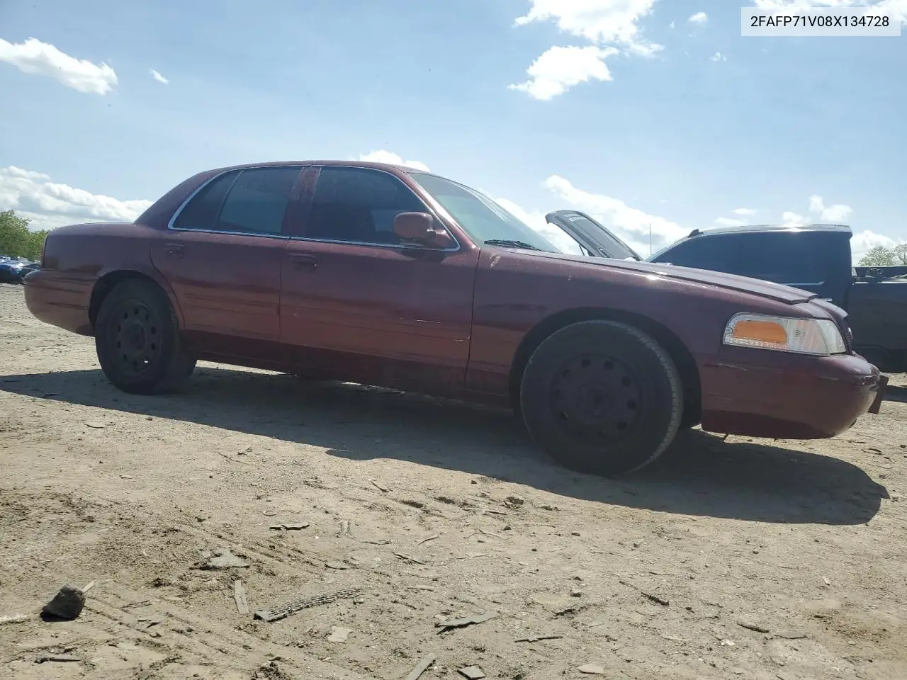 2008 Ford Crown Victoria Police Interceptor VIN: 2FAFP71V08X134728 Lot: 55322195