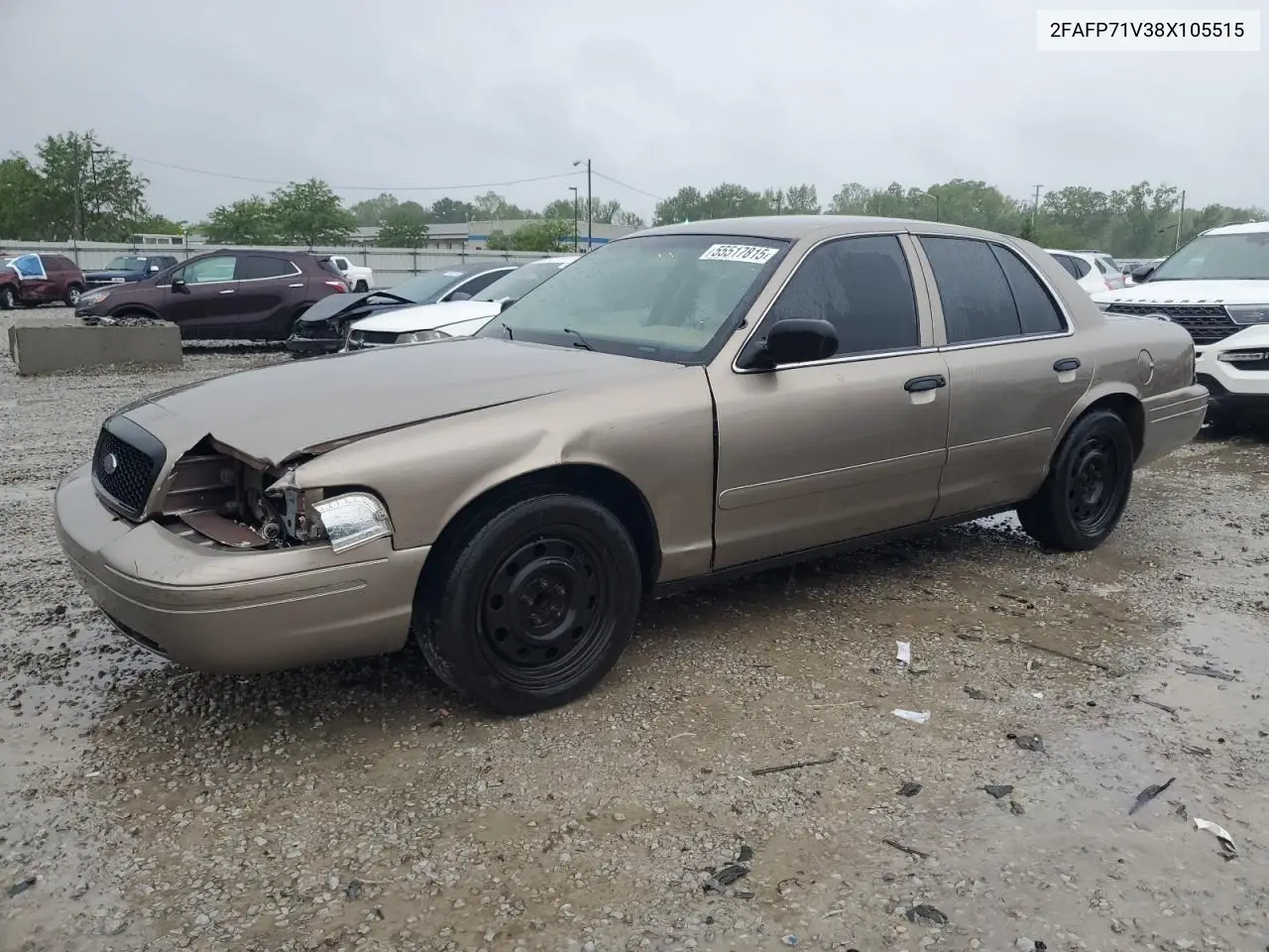 2008 Ford Crown Victoria Police Interceptor VIN: 2FAFP71V38X105515 Lot: 55517815