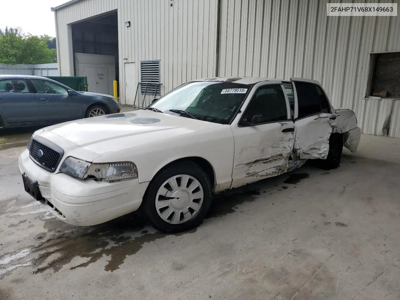 2008 Ford Crown Victoria Police Interceptor VIN: 2FAHP71V68X149663 Lot: 55779515