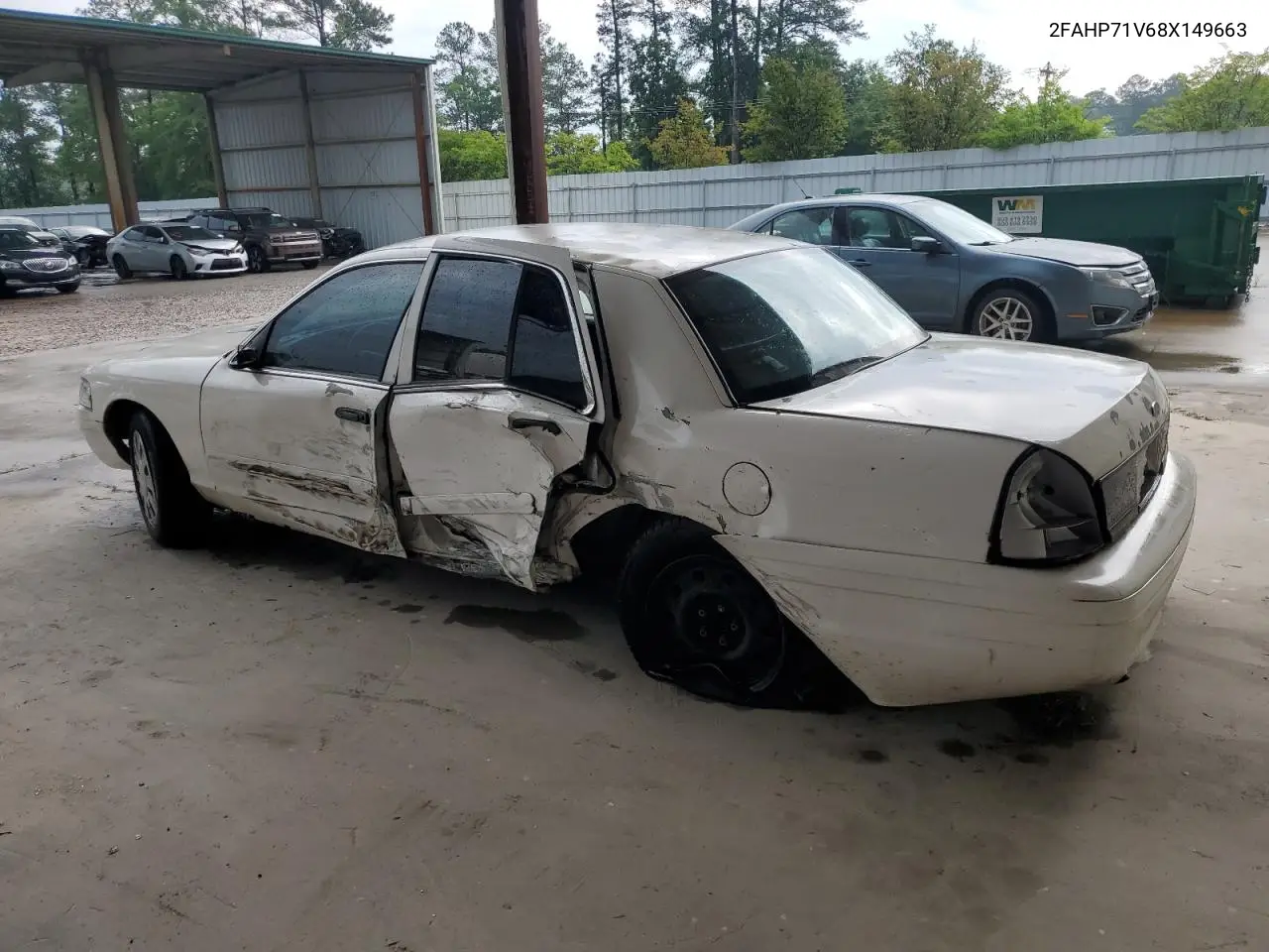 2008 Ford Crown Victoria Police Interceptor VIN: 2FAHP71V68X149663 Lot: 55779515