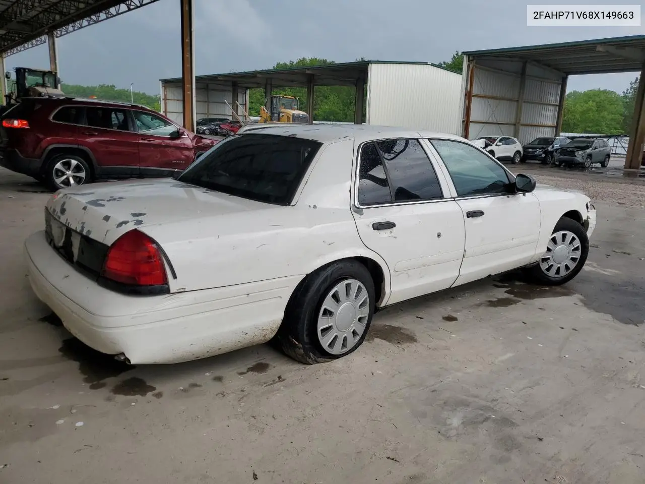 2008 Ford Crown Victoria Police Interceptor VIN: 2FAHP71V68X149663 Lot: 55779515