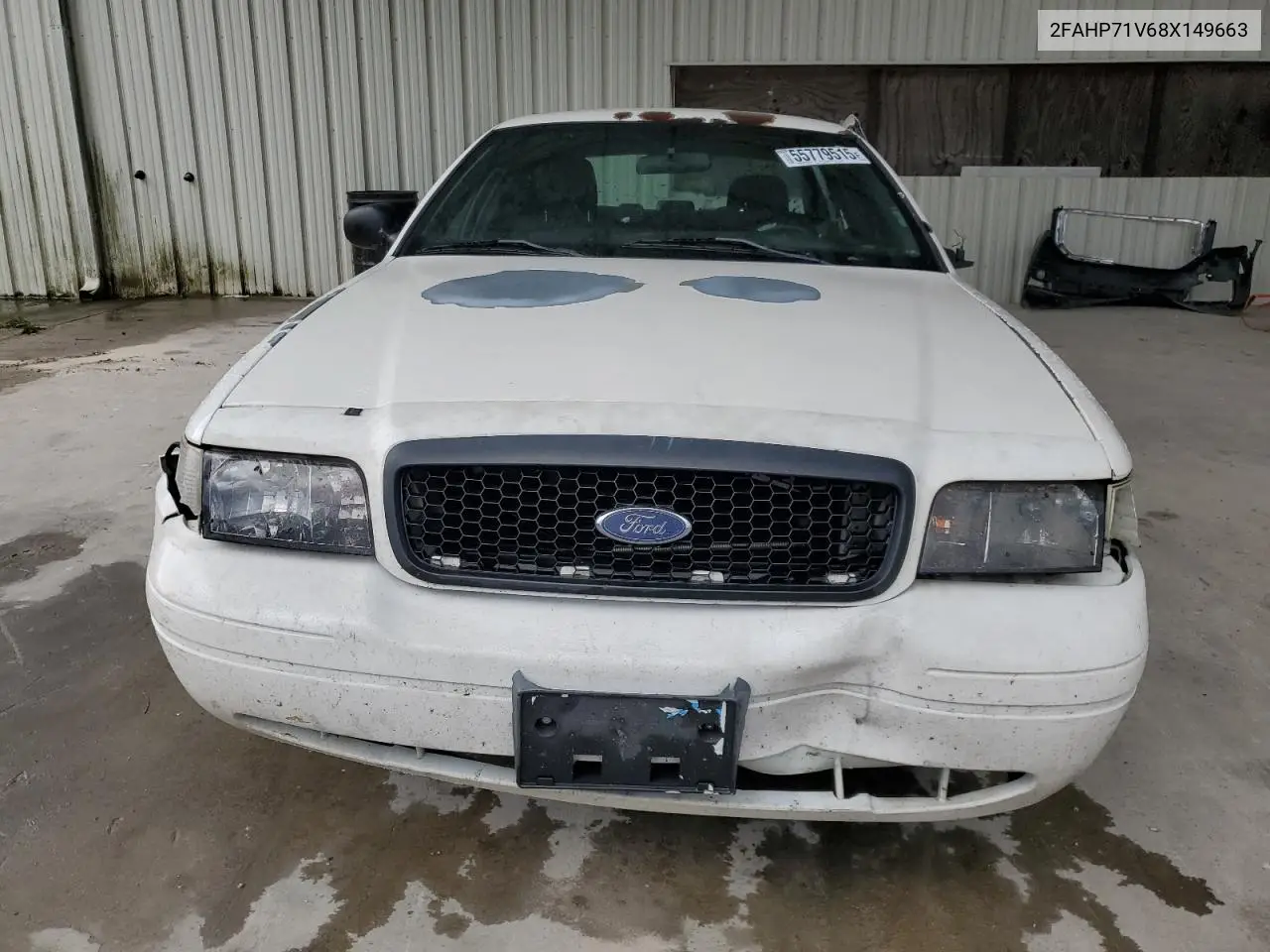 2008 Ford Crown Victoria Police Interceptor VIN: 2FAHP71V68X149663 Lot: 55779515